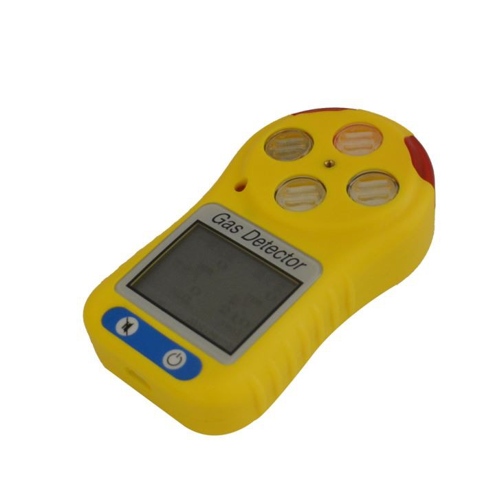 HuaFanQinLu Portable 4in1 Gas Detector For LEL H2S, CO, O2, Rechargeable Batteries