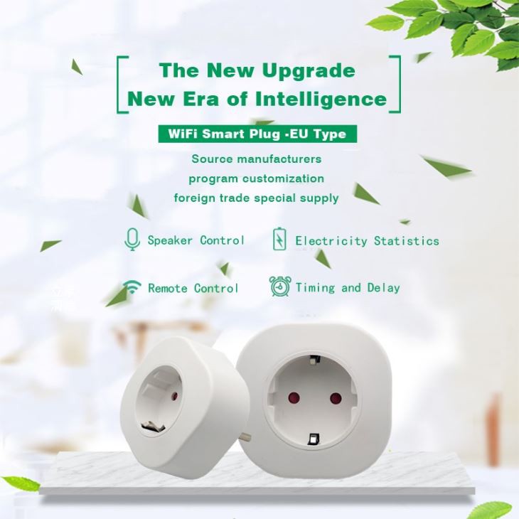 Alexa Support 10A Wifi Smart Plug EU Socket With Timing