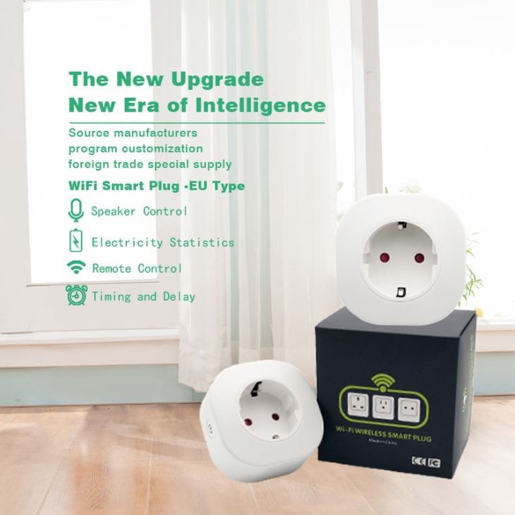 Alexa Support 10A Wifi Smart Plug EU Socket With Timing