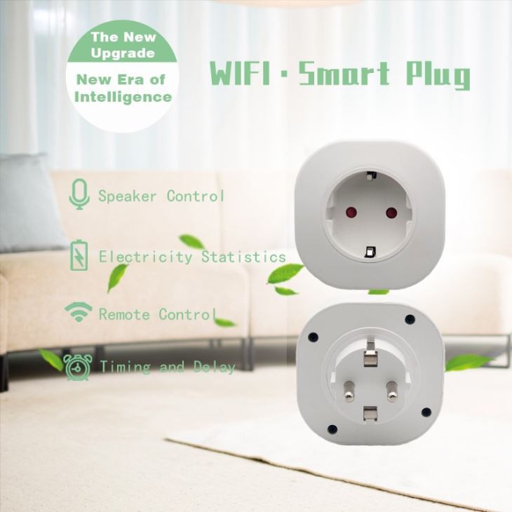 Alexa Support 10A Wifi Smart Plug EU Socket With Timing