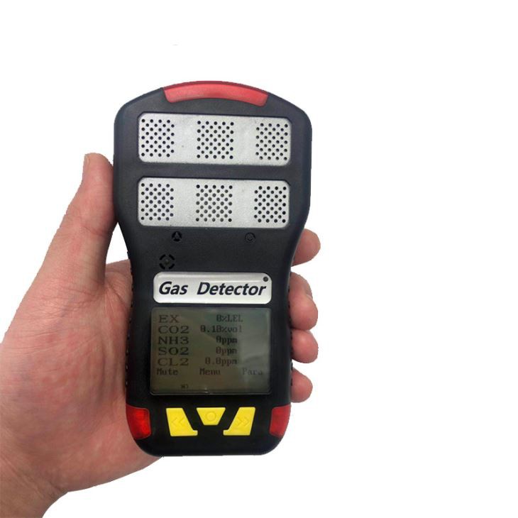 Portable CO2 VOC H2S O2 NH3 Multi Gas Detector 6in1 Gas Detector