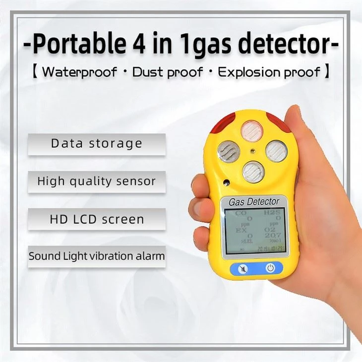 New price portable multi gas detector 4 in 1 gas analyzer